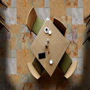 California gold pattern gauged slate floor and wall tile SCALGLD-ASH-3-G room shot sitting view