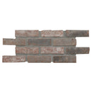 Noble red 10.5 in x 28 in clay brick SMOT-CLABRI-NOBRED2.25X7.5 mosaic sheet wall tile product shot tile view