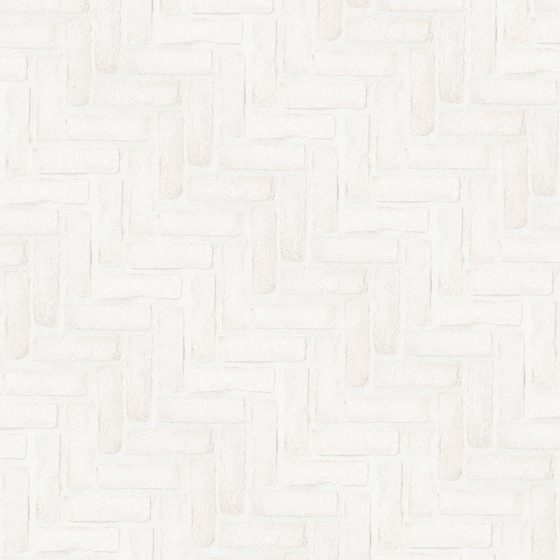 Alpine White 12.5"x25.5" Clay Brick Herringbone Mosaic Tile - MSI Collection product shot tile view 3