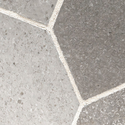 Lilly Pad 12.6"x11.15" Honed Limestone Mesh-Mounted Mosaic Tile - MSI Collection product shot tile view 4