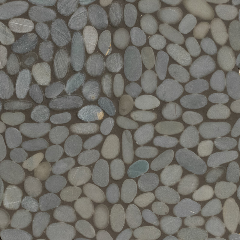 Sliced Island Pebble 12"x12.2" Tumbled Quartz Mosaic Tile - MSI Collection product shot tile view 2