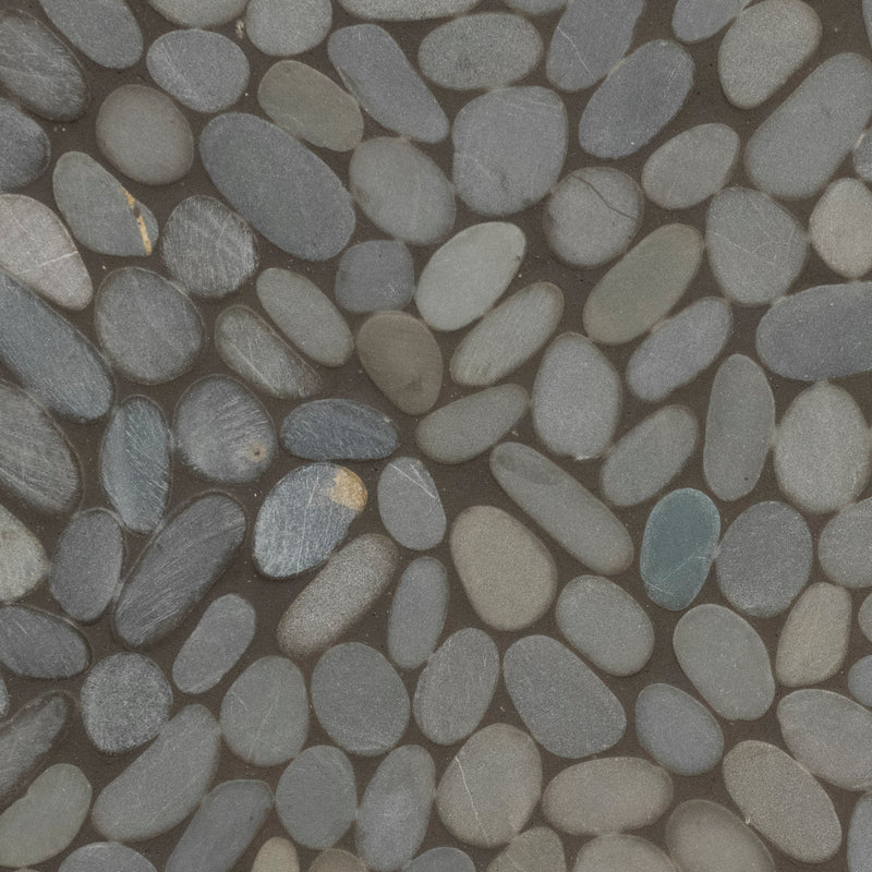 Sliced Island Pebble 12"x12.2" Tumbled Quartz Mosaic Tile - MSI Collection product shot tile view 3