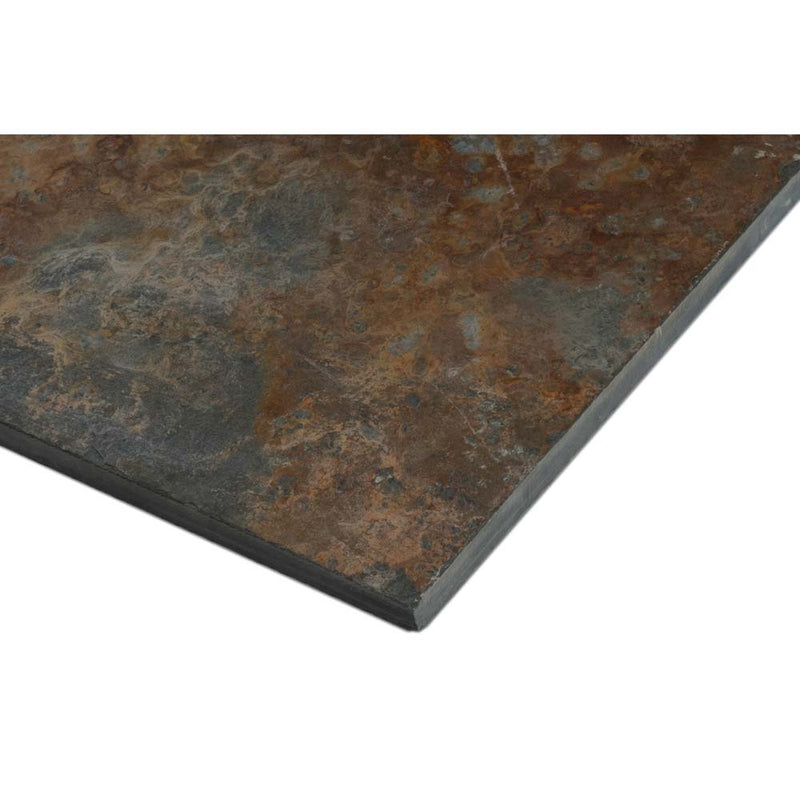 San rio rustic 12 x 12 gauged slate floor and wall tile SSANRIORUS1212G product shot profile view