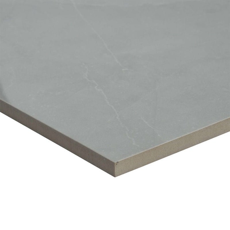 Sande grey 24x48 polished porcelain floor and wall tile NSANGRE2448P product shot profile view