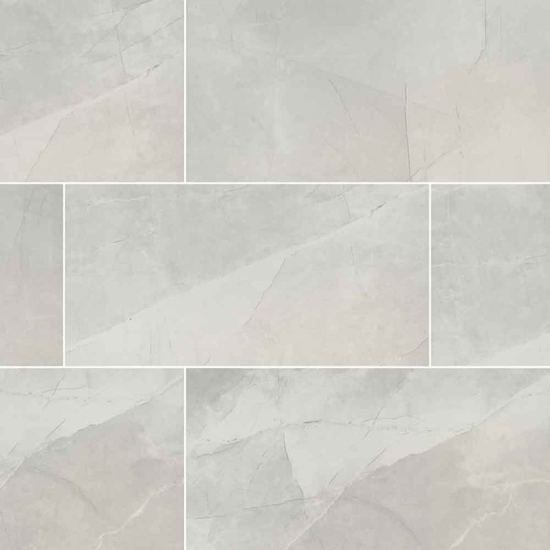 Sande ivory 12x24 matte porcelain floor and wall tile NSANIVO1224 product shot profile view
