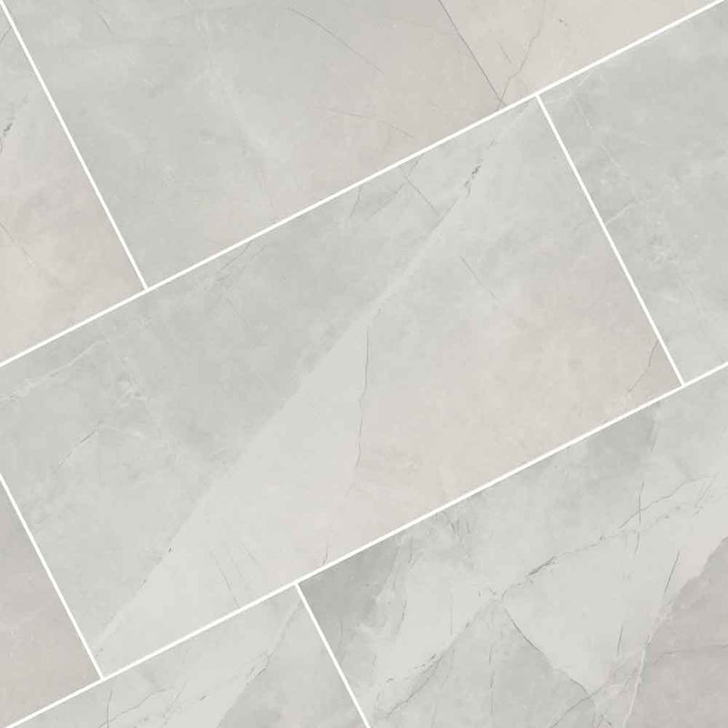 Sande ivory 24 in x 48 in matte porcelain floor and wall tile NSANIVO2448 product shot angle view