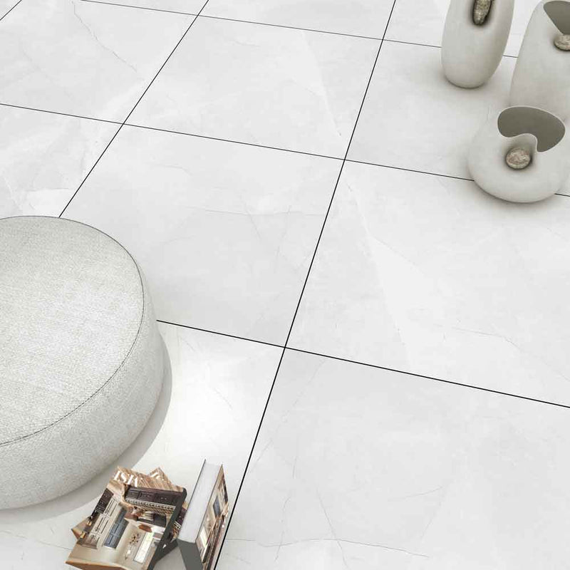 Sande ivory 24x24 matte porcelain floor and wall tile NSANIVO2424 product shot bathroom view