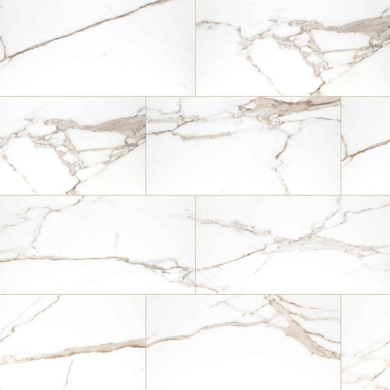 Savoy crema 12x24 polished porcelain floor and wall tile NSAVCRE1224P product shot top wall view