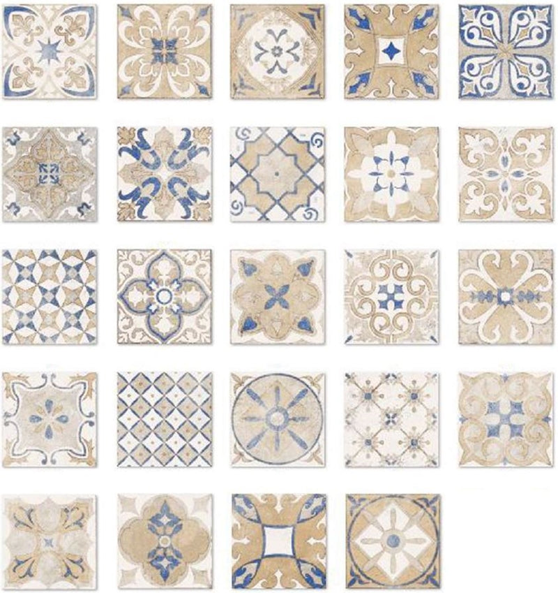 Seramiksan Sicily 8" x 8" Glazed Porcelain Floor and Wall Tile