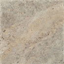 Silver Pattern Honed unfilled chipped brushed Travertine Floor And Wall Tile TTSIL-PAT-HUCB product shot top view 2
