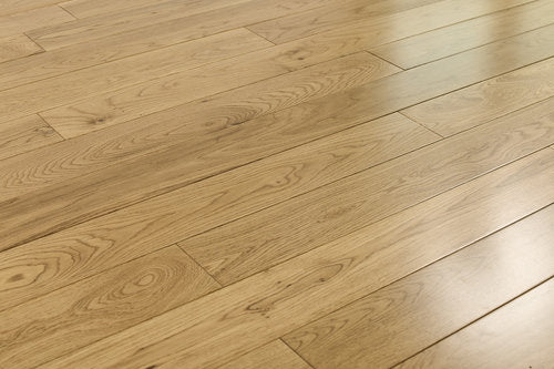 Solid Hardwood Oak Simply Natural 3.5" Wide, 48" RL, 3/4" Thick Smooth Everlasting Floors - Mazzia Collection product shot tile view
