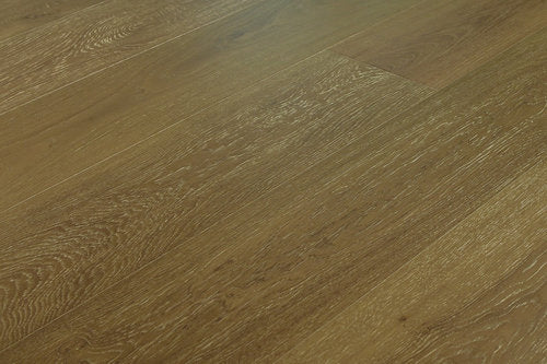 Engineered Hardwood Smokey Champagne Oak 7.5" Wide, 73" RL, 5/8" Thick Distressed/Handscraped Royal Floors - Mazzia Collection product shot tile view