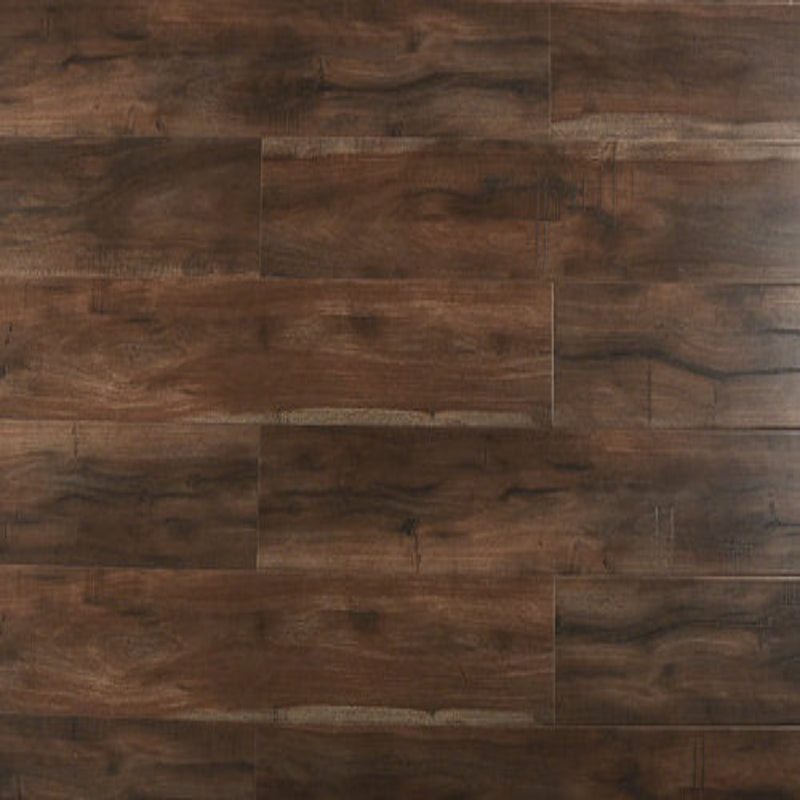 Laminate Hardwood 6.50" Wide, 48" RL, 12mm Thick Textured Smokey Cumaru Floors - Mazzia Collection product shot tile view
