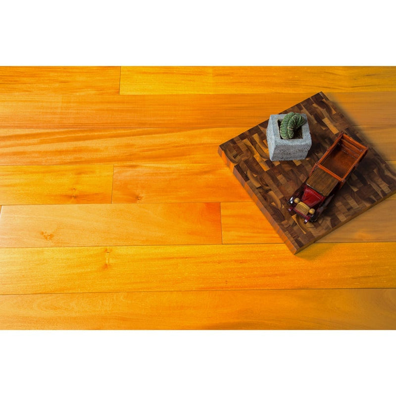 Solid Hardwood Floors Garapa Pre-finished Premium Collection Golden Teak Natural SHWSAC234 top view