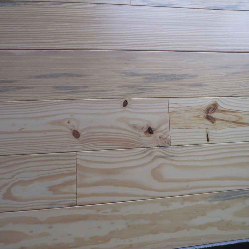 Solid Hardwood Yellow Pine 5.13" Wide, 84" RL, 3/4" Thick Smooth Special Floors - Bellfloor Collection