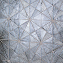 Stella grigia 8.5"x14.88" paper face glass mosaic wall tile SMOT-GLS-STEGRI6MM product shot multiple tiles wall view 4