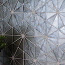 Stella grigia 8.5"x14.88" paper face glass mosaic wall tile SMOT-GLS-STEGRI6MM product shot multiple tiles wall view 6