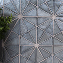 Stella grigia 8.5"x14.88" paper face glass mosaic wall tile SMOT-GLS-STEGRI6MM product shot multiple tiles wall view 7