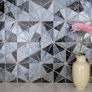 Stella metallica 8.5"x14.88" paper face glass mosaic wall tile SMOT-GLSB-STEMET6MM product shot room view