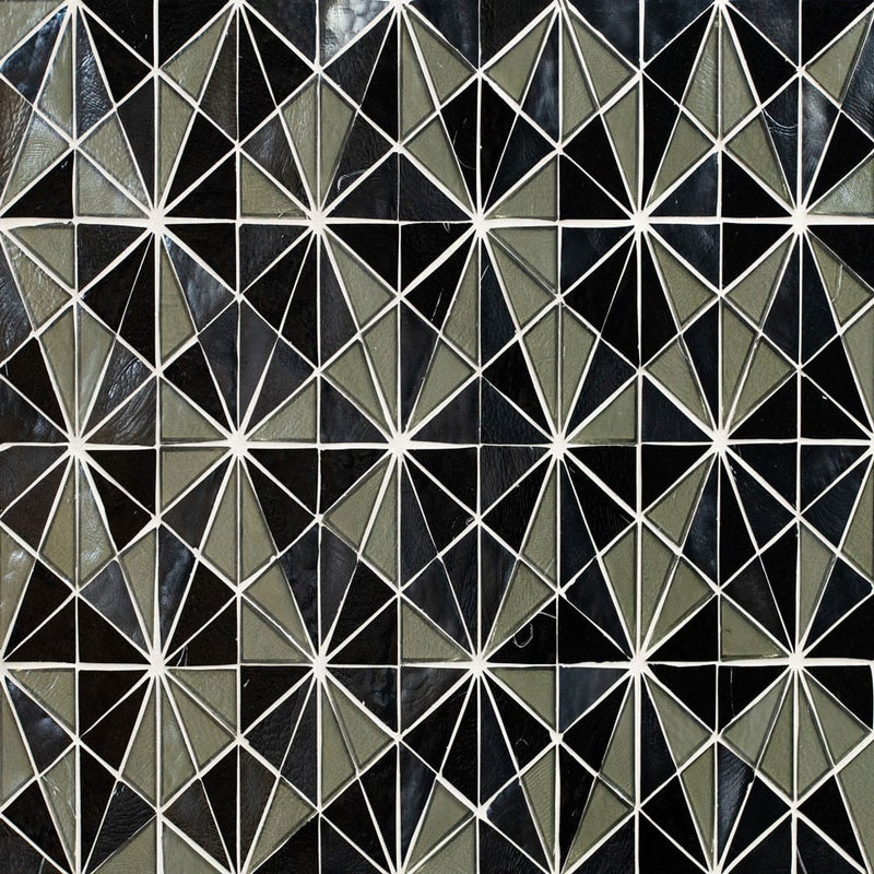 Stella metallica 8.5"x14.88" paper face glass mosaic wall tile SMOT-GLSB-STEMET6MM product shot wall view
