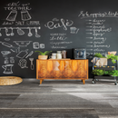 Stoffa navy rectified matte porcelain tile  florim us collection product shot wall view