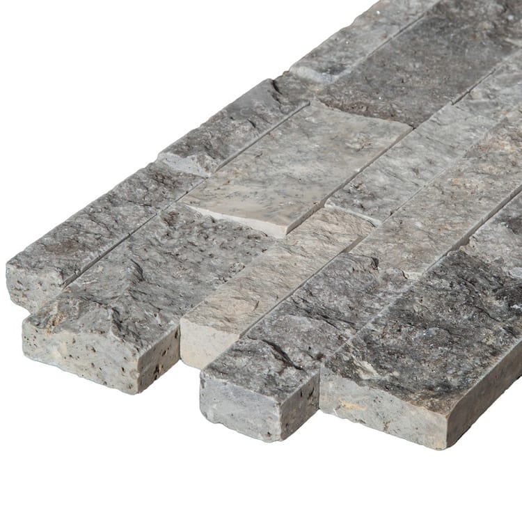 Stone Siding Ledger Panel Travertine Collection 10107183 Angle Multiple View