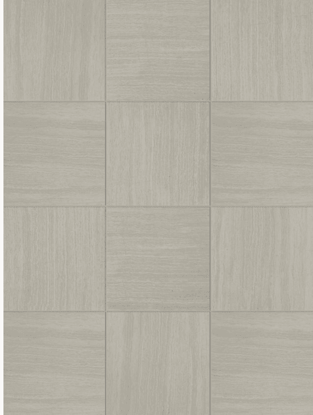 Stratos avorio 18"x18" glazed porcelain floor and wall tile 1095148 product shot top floor view