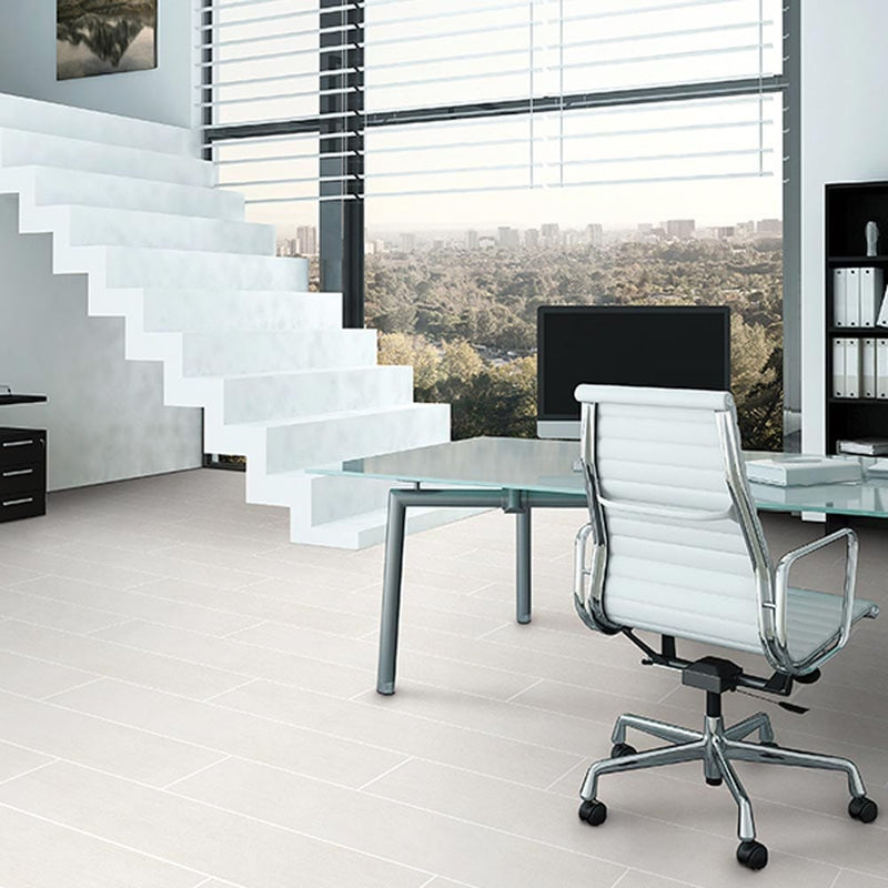 Stroke oyster stroke semimatte porcelain floor and wall tile liberty us collection LUSIRG0624057 product shot office view