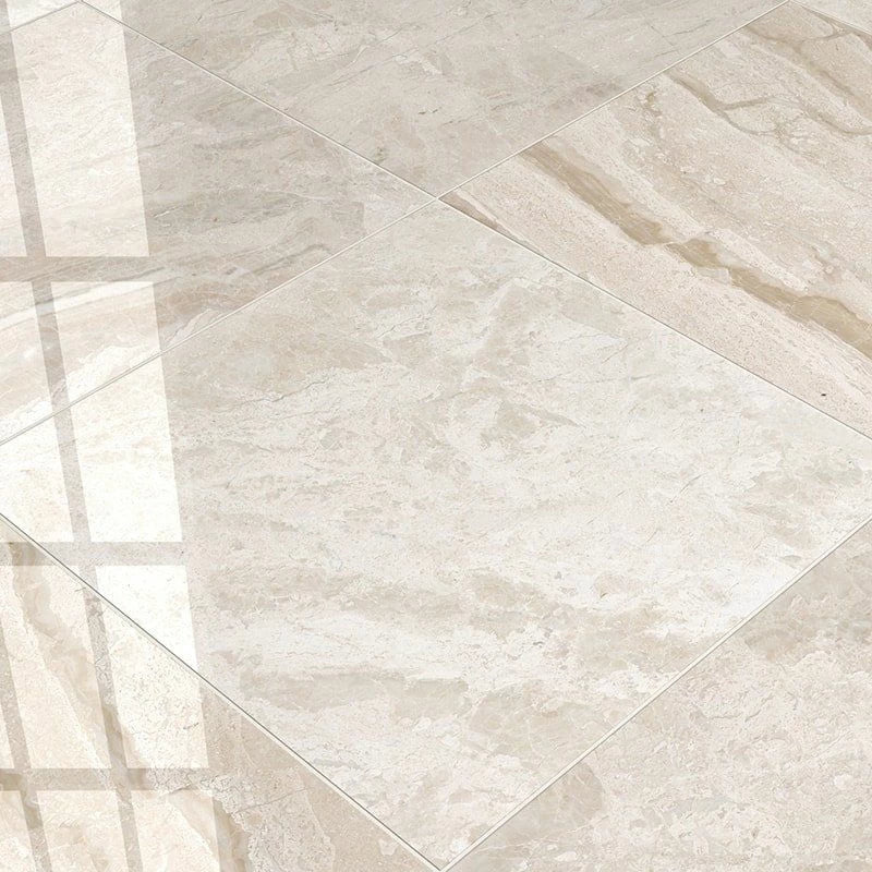 Royal Polished 24"x24" Marble Tile 5/8" Thick product shot tile view