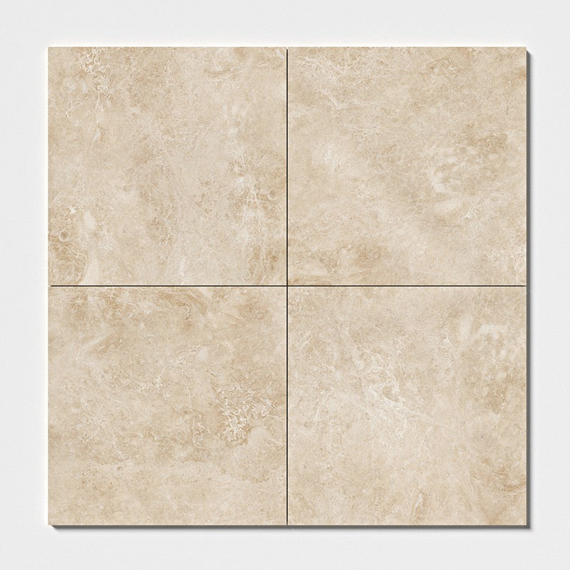 Cappuccino Polished 18"x18" Marble Tile product shot tile view