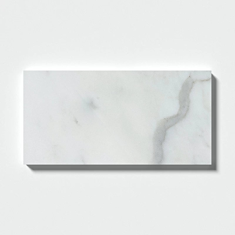 Calacatta Gold Modena 6"x12" Polished Marble Tile product shot tile view 2