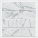 Calacatta Gold Modena 12"x24" Polished Marble Tile product shot tile view