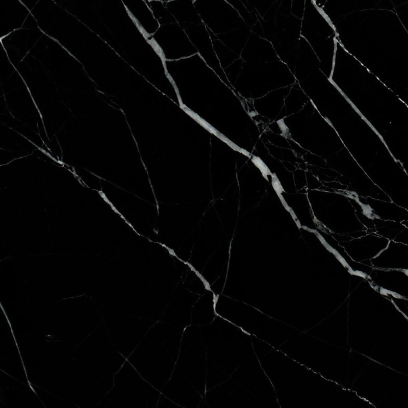 Black Honed 5 1/2"x5 1/2" Marble Tile product shot tile view