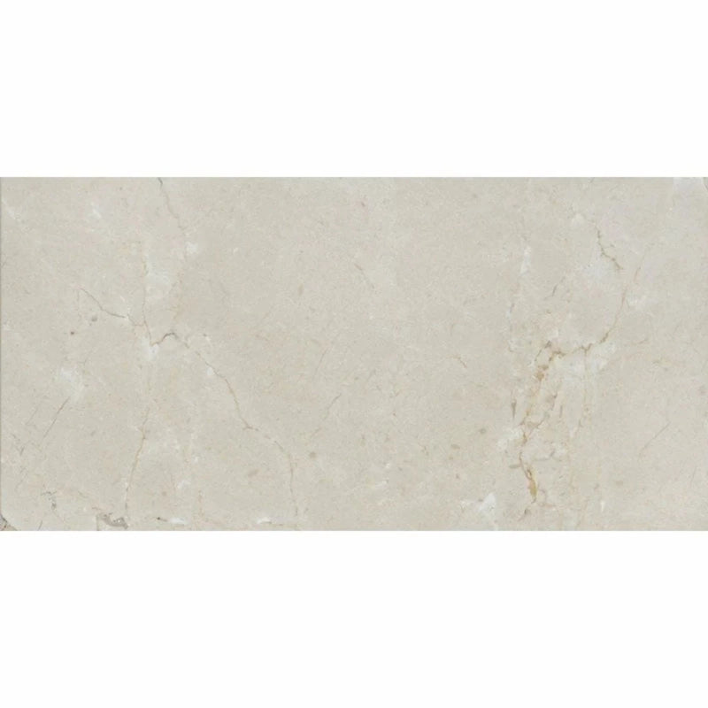 Crema Marfil 2 3/4"x5 1/2" Polished Marble Tile product shot tile view
