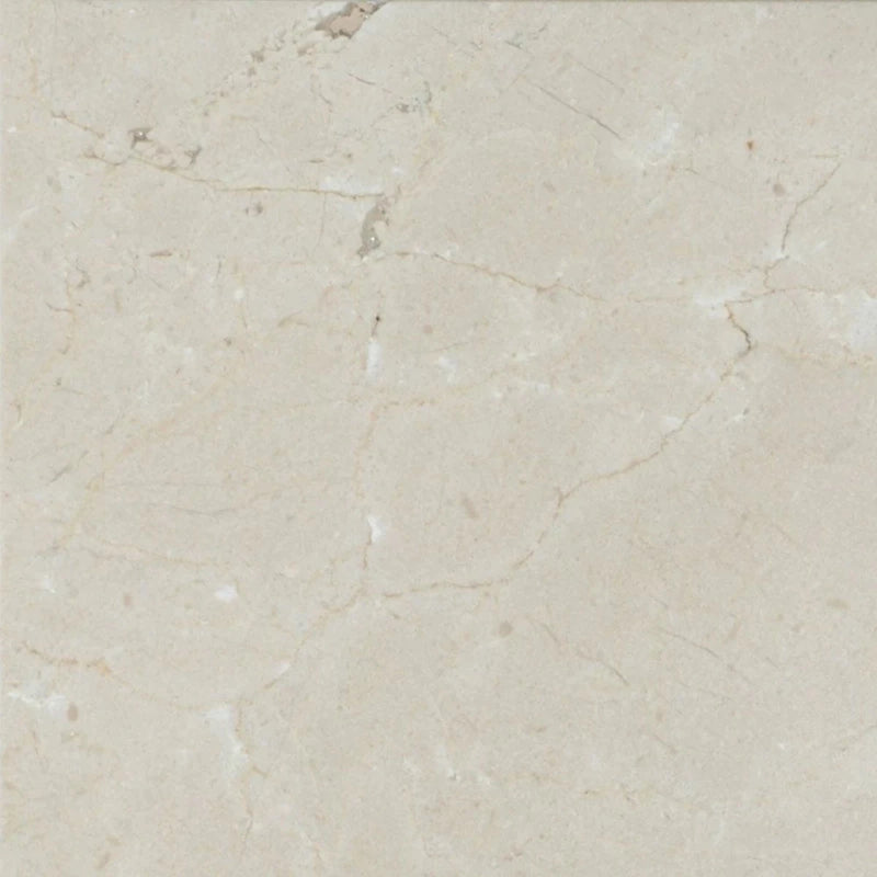 Crema Marfil 5 1/2"x5 1/2" Polished Marble Tile product shot tile view