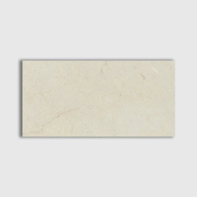 Crema Marfil 12"x24" Polished Marble Tile product shot tile view