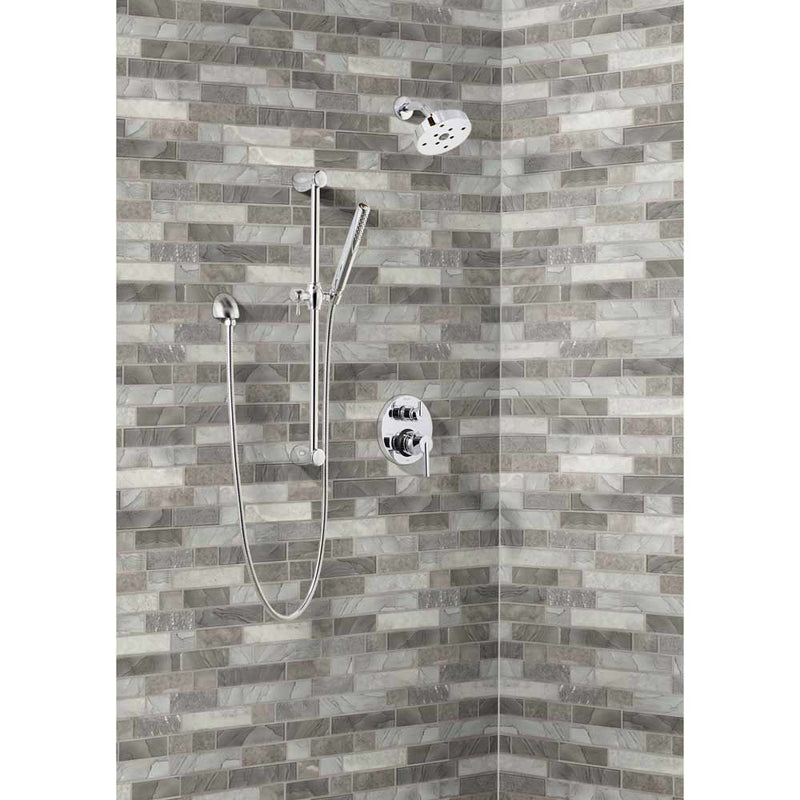 Tarvos interlocking 11.81X11.81 glass mesh mounted mosaic tile SMOT-GLSIL-TARVOS6MM product shot bath view