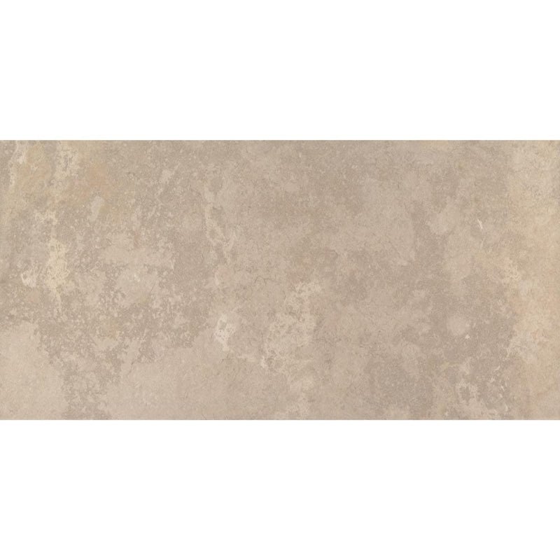 Tempest beige glazed ceramic floor and wall tile msi collection NTEMBEI1224 product shot one tile top view