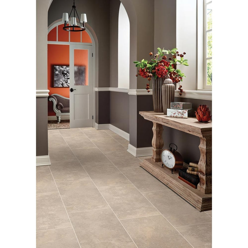 Tempest beige glazed ceramic floor and wall tile msi collection NTEMBEI1224 product shot room view