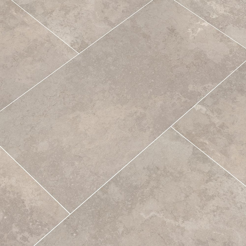 Tempest grey glazed ceramic floor and wall tile msi collection NTEMGRE1224 product shot multiple tiles angle view