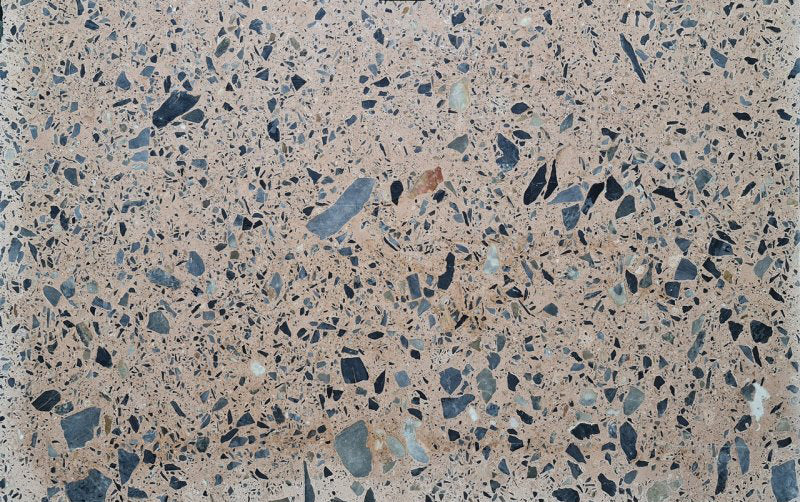 Terrazo Gold marble slabs polished product shot wide view