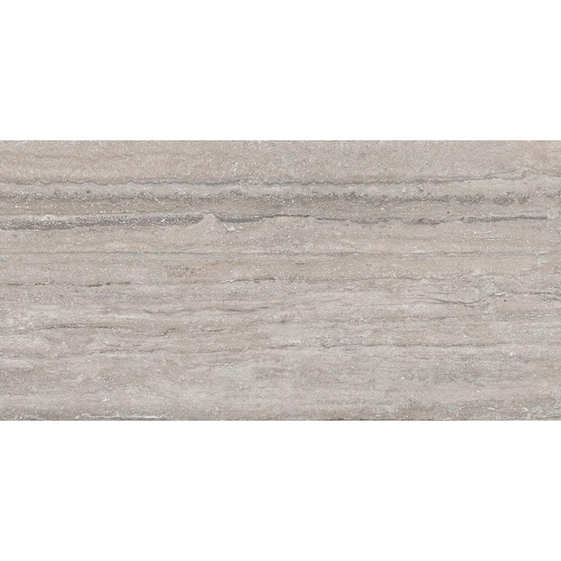Travertino grigio al contro matte porcelain floor and wall tile liberty us collection LUSIRG2448113 product shot one tile top view