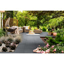 Tru blue stone 24 x 24 matte porcelain paver floor tile LPAVNTRUBLU2424 product shot out door view