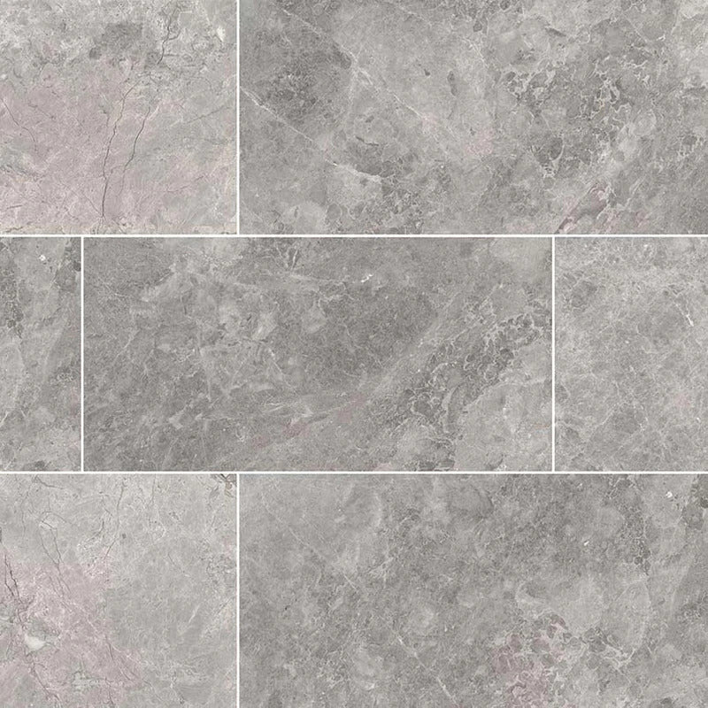 Tundra Gray Marble Floor and Wall Tile - Livfloors Collection