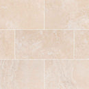 Tuscany beige 12 in x 24 in honed travertine floor and wall tile TTBEIG1224HF product shot wall view