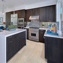 Tuscany beige 18 in x 18 in honed travertine floor and wall tile TTBEIG1818HF product shot kitchen view