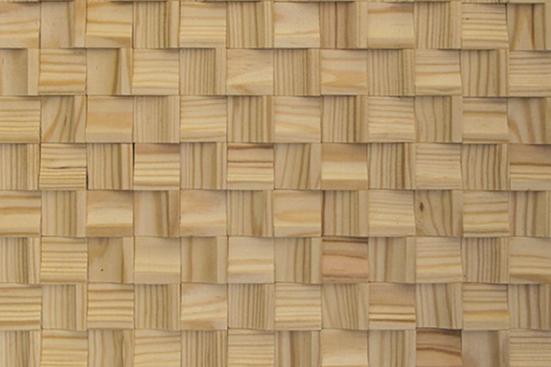 US Pine Infinity Mesh-mounted Wood Mosaic Wall Tile 988004 top wide view