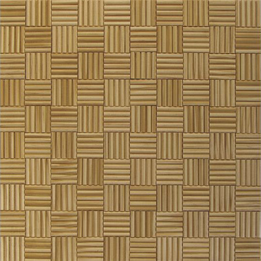 US Pine Madlen Mesh-mounted Wood Mosaic Wall Tile 988006 top view