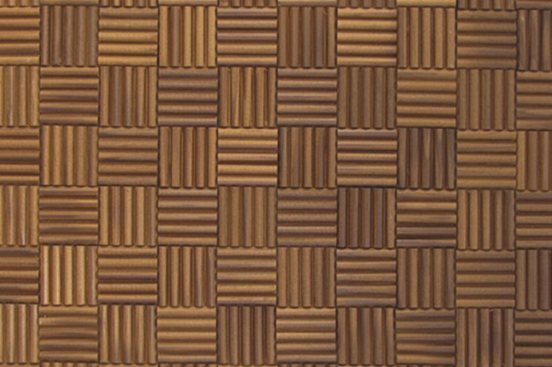 US Pine Madlen Thermowood Mesh-mounted Mosaic Wall Tile multiple tiles