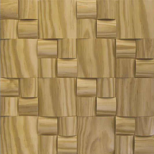 US Pine Straw Pattern Mesh-mounted Wood Mosaic Wall Tile 988001 top view